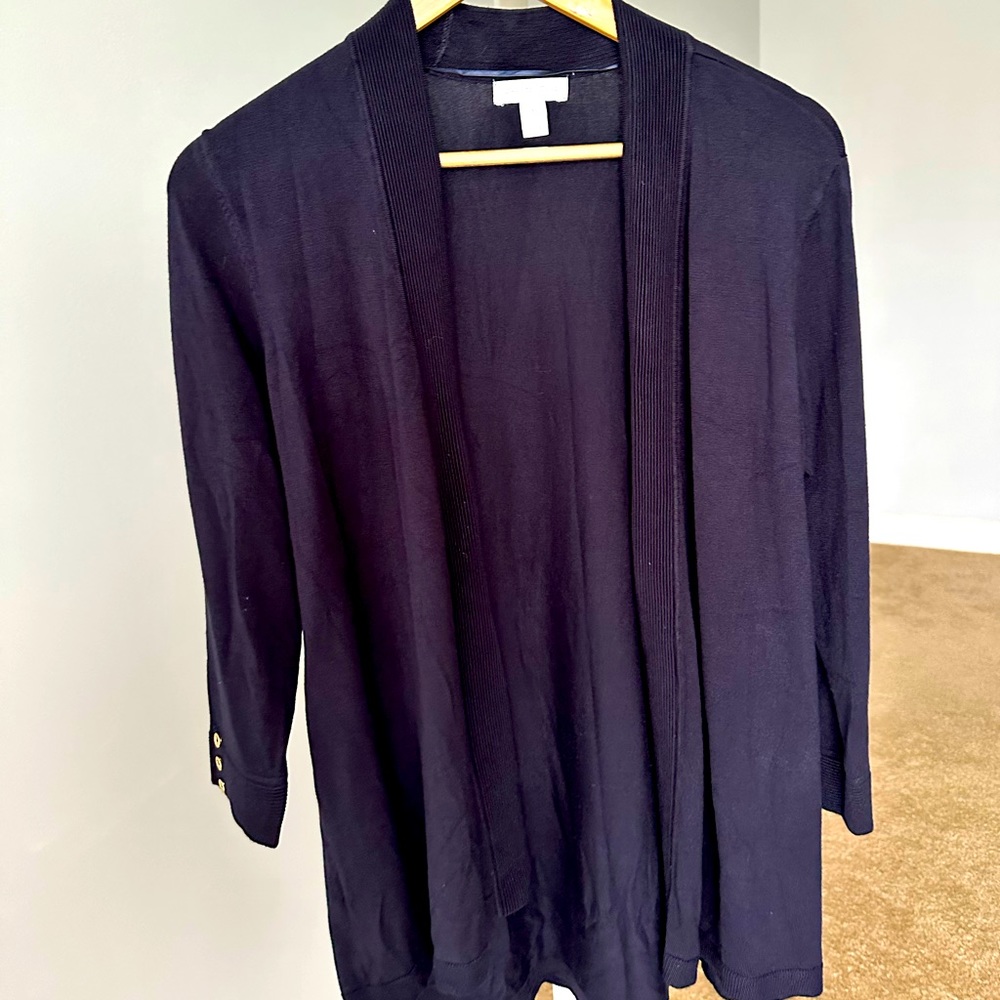 Charter Club Navy Blue Cardigan
